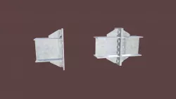Extended plate beam with stiffeners