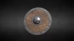 Fantasy Wooden Shield 003