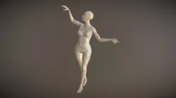 Female Marble Statue (Polished but old)