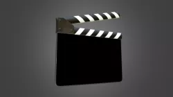 Film Clapperboard Free 3D Model