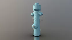 Fire Hydrant VAG Version 2 (High-Poly)