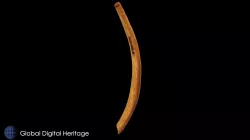 Fish hook shank, XFP-031, Sanak Island, Alaska