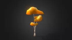 Flat Bottomed Tree - Moblie Game Asset