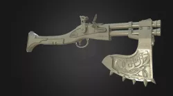 Flintlock Rifle-Axe v.04