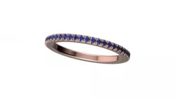 Full Eternity Pave - Rose Gold and Sapphire