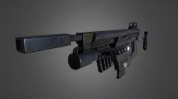 Futuristic Submachine Gun