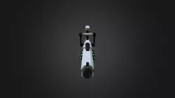 Futuristicc machine gun