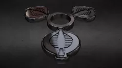 G.I. Joe Cobra inspired fidget spinner.