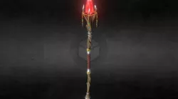 Game Stylized Magic Staff