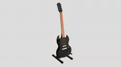 Gibson SG (Black, Black) 3D print