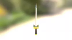 Golden Hemmed Serated Dagger