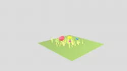 Grass Patch With Flowers
