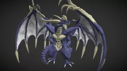 GreatDragon (DQ) × Bahamut (FF VIII)_Low polygon