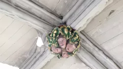 Green men and oak-leaf boss C13th*