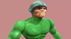 Green robot head guy
