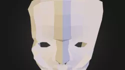 Half Female Face Head