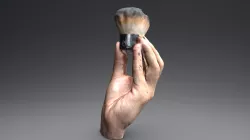 Hand Holding Makeup Brush
