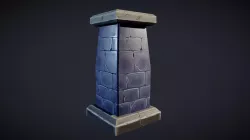 Hand-Painted Column