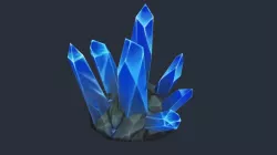 Hand painted Crystal cluster