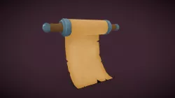 Hand Painted - "Scroll"