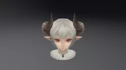 Handpainted Character - Demon boy