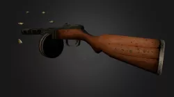 Handpainted LowPoly PPSH41