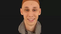 Head 3D Scan - Ilja - Smile Mouth Opened