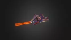 Heavy Machine Gun Low Poly