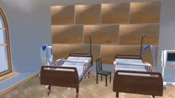 Hospital ward - interior and props