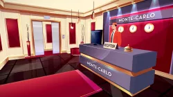 HOTEL LOBBY RECEPTION -  cartoon lowpoly assets