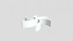 Hub-mounted curved-blade turbine
