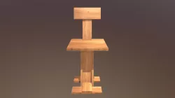 i beam chair wood 1