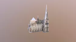 Iona Church Exterior 3D Model