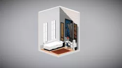 Isometric Bedroom