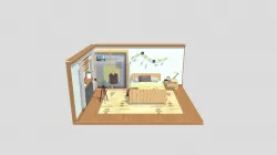 Isometric Bedroom