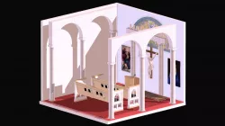 Isometric Church | CINEMA 4D