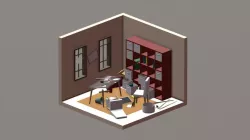 Isometric DeskRoom