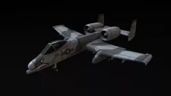 Jetfighter A10(LowPoly)