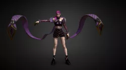 K / DA Evelynn PBR game 3d-modeling