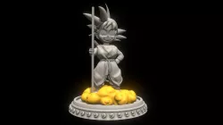 Kid Goku - Dragon Ball - 3D printable model
