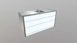 Kitchen Island Lenin White