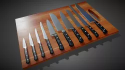 Kitchen Knifes- Low Poly Gameready package