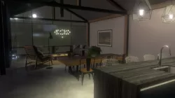 Lake/Flato's House at night