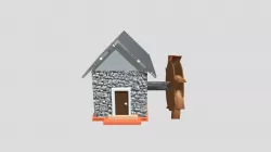 lakeside shack