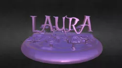 Laura Cut Out Present 3D-cember