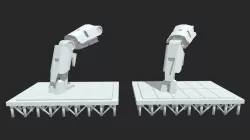 Left Leg With Stands
