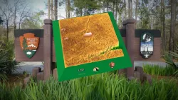 LiDAR 3D model of the Spigener Mound