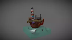 Lighthouse diorama