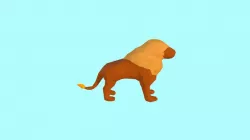 Lion Low Poly Rigged