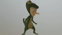 Lizard Character - House Attack